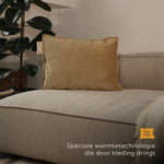Pleafs® Warmtekussen Plush 45x60cm Crewel Tan