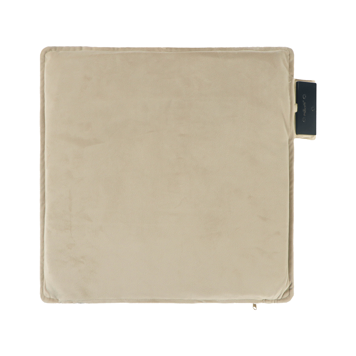 warmtezitkussen boho draadloos electrisch oplaadbaar binnen 40x40 dark vanilla achterkant