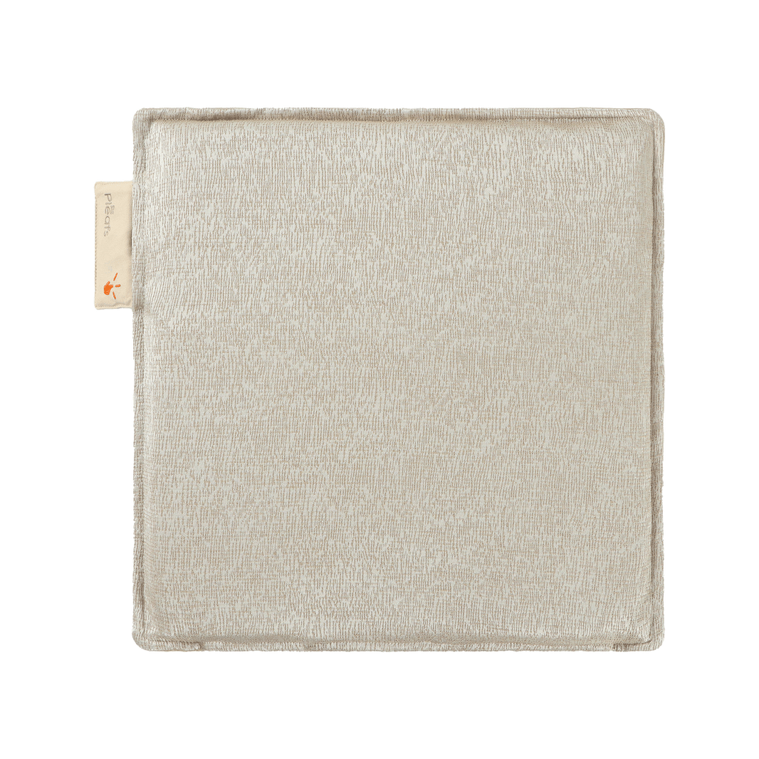 warmtezitkussen boho draadloos electrisch oplaadbaar binnen 40x40 dark vanilla voorkant