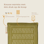 Pleafs® Warmtezitkussen Plush 40x40cm Barley Corn